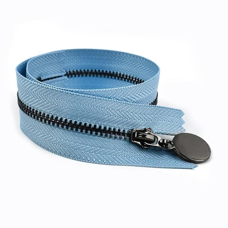 Meetee 3/5 Bucăți Kit de Reparație Fermoar Metalic #3 15-30cm Capăt Închis 40-70cm Capăt Deschis Fermoare pentru Buzunar Îmbrăcăminte Accesorii de Cusut