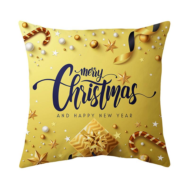 Cartoon Christmas Holiday Home Cute Pillow Cover Holiday Gift Nap Sofa Car Gift Pillow