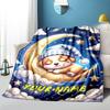 1PC Custom Name Moonlit Dreams: Puppy's Nightly Adventure Blanket Versatile,all-season Throw Suitable for the Living Room,bedroom,camping,travel,and G