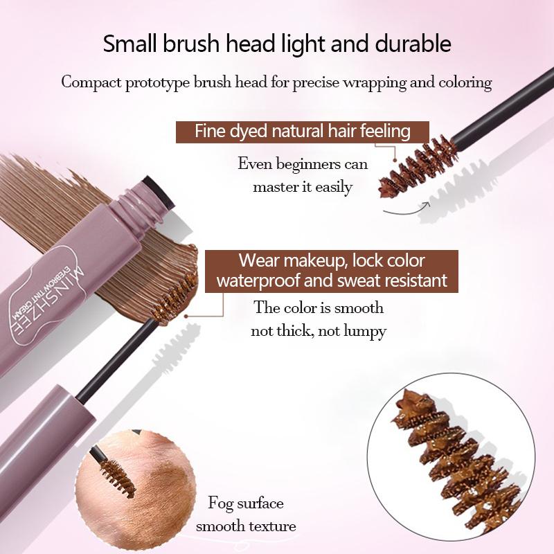 4 Colors Eyebrow Tint Waterproof Long Lasting Brown Color Eyebrow Gel Paint Eyebrow Tint Makeup Tool Brow Enhancer Cream