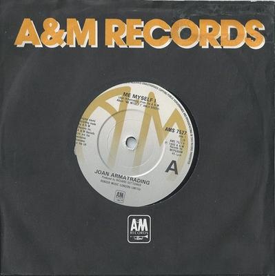 7inch Record JOAN ARMATRADING - Me Myself I AMS7527 A&M Records 1980 UK Rock Used