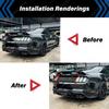 For Ford Mustang Gt 2015 2016 2017 2018 2019 2020 2021 2022 2023 Real Glossy Black Trunk Panel Decklid Trim Cover Body Kit
