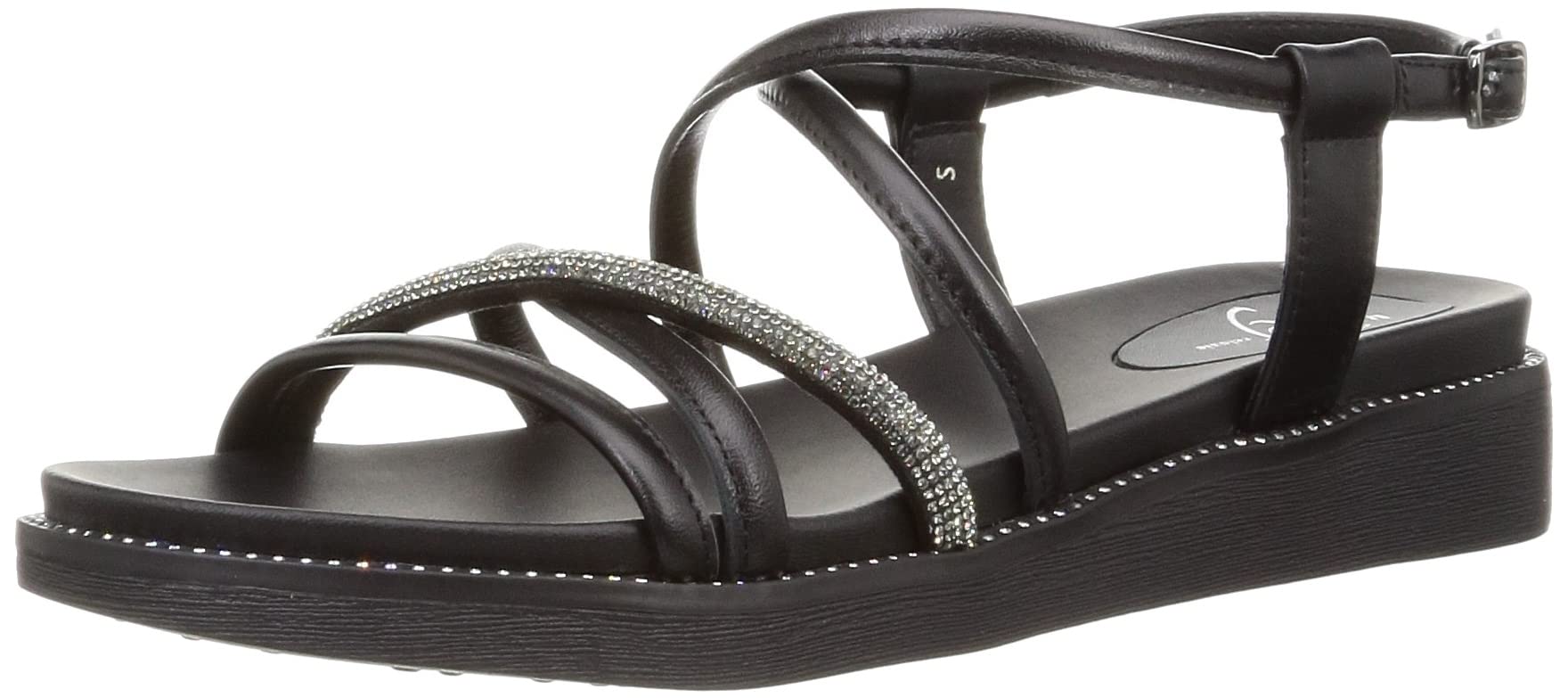 

Sandals Cross Strap Footbed Sandals 3997 B cm E [Unleaf] Women s 22.0 cm~22.5