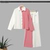 ZANZEA Women Long Sleeve Blouse and Long Pants Casual Two Piece Suit Sets
