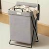 1PC Retro Style Foldable Storage Toy Basket Laundry Hamper, Large Capacity Lightweight High Aesthetic with Durble Carbon Steel