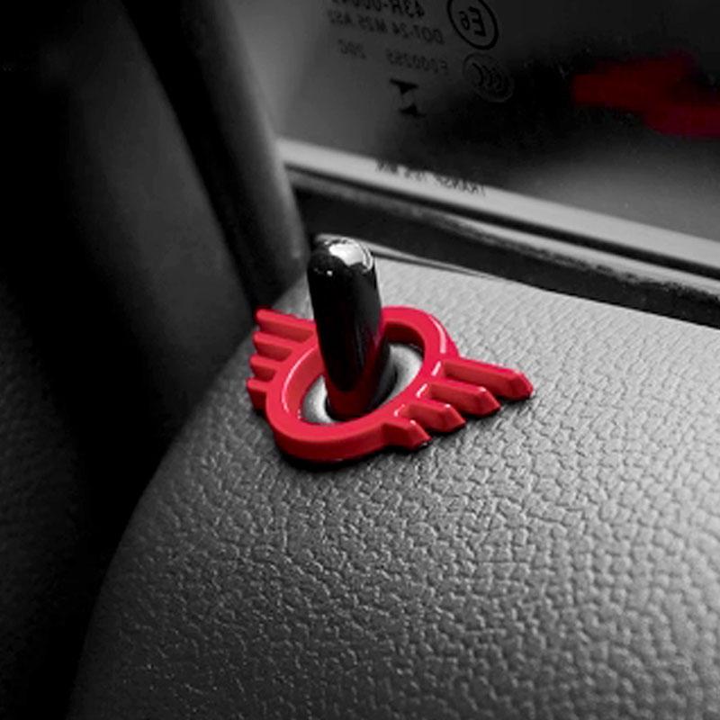 1 Stück Metall für Cooper One S F55 F56 F57 F60 R55 R56 R57 Countryman Auto Türschlossstift Flügel Emblem Plakette Aufkleber