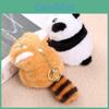 Plush Panda Keychain With Reversible Design For Girls And Bag Accessories