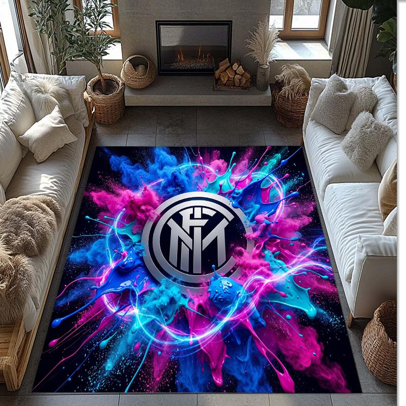 Borussia Dortmund Printed Flannel Area Rug Non Slip Soft Polyester Floor Carpet Indoor Decor Mat for Bedroom Living Room Sofa