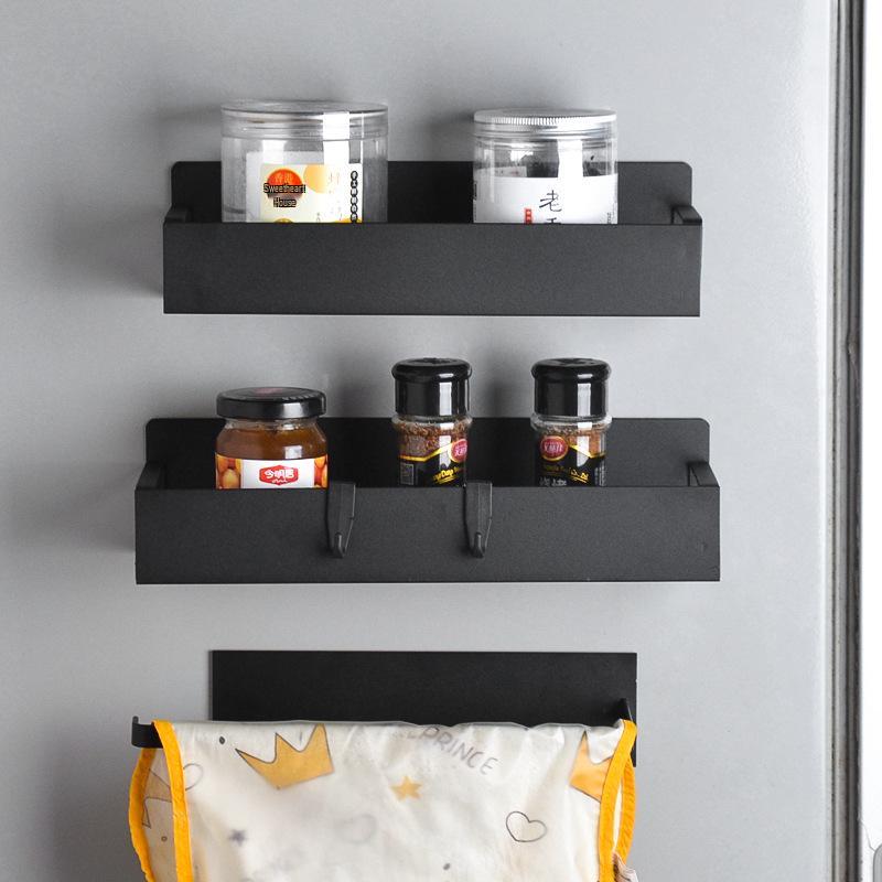 Magnetic Punch-Free Refrigerator Spice & Storage Rack for Kitchen Organization