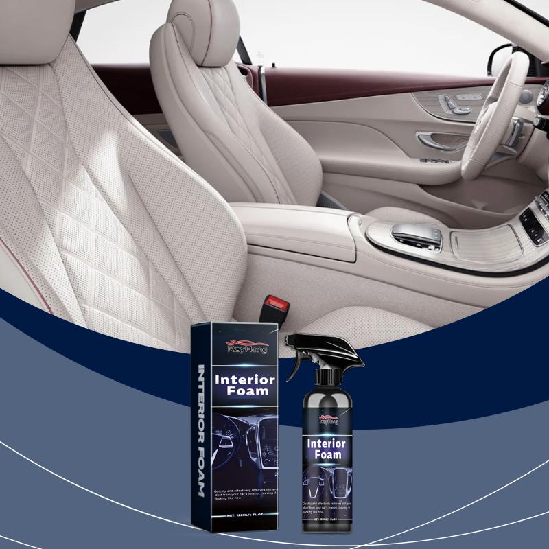 Multipurpose Car Interior Foam Cleaner for Dashboard Vinyl Fabric Stain Removal and Fresh Scent