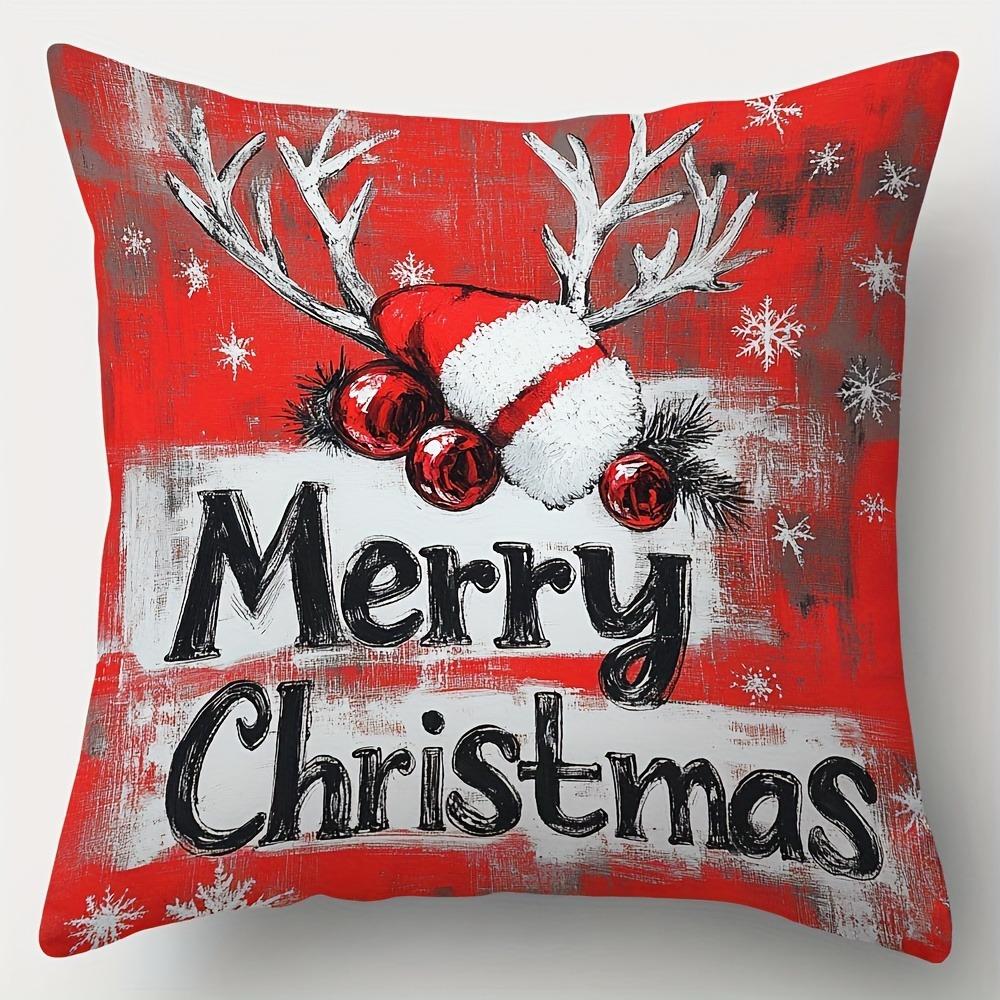 

Домашний Декор С Рождеством Декоративные Наволочки На Подушки Набор Узор Наволочка Подходит Для Дивана Спальни Автомобиля Наволочка 40x40cm