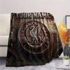 Custom Name,Liverpool Printed Flannel Blanket, Soft Throw for Bedroom Sofa, Washable, Christmas Present, Great Gift.