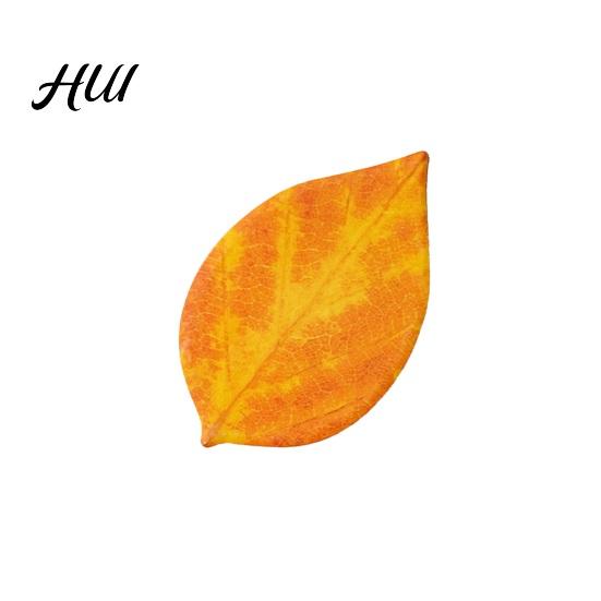 Creative Memo Pads Leaf-Shaped Sticky Notepads Removable Paper Sticker Durable Anti-Forgetting Reminder Note for Home Wall Photo DIY Decoration