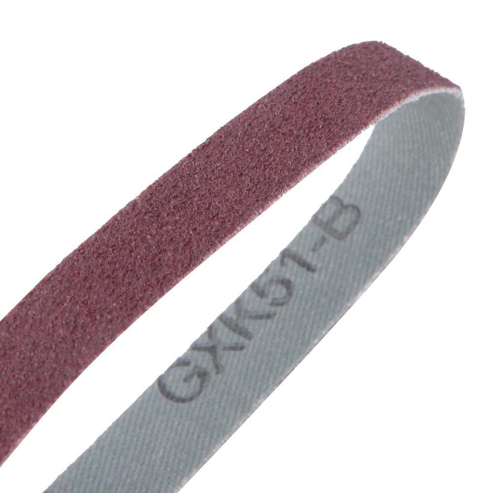 10pcs 452x15mm Sanding Belt Abrasive Band Replacement for Belt Sander 40-120 Grit (40#)