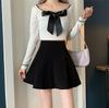 Women's High Waist Black A-line Umbrella Skirt - Plus Size, Anti-exposure, Hip-hugging