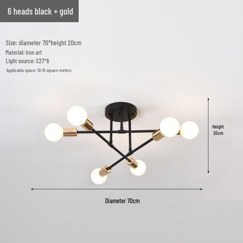 Modern Minimalist Nordic Branch Chandelier for Living Room, Dining Room, and Bedroom