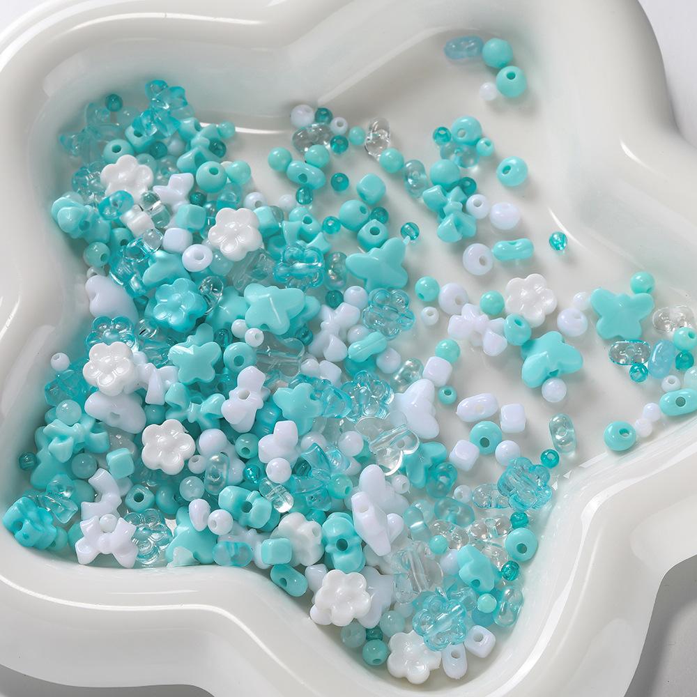 Acryl Gleiche Farbe Gemischte Perlen DIY Perlenarmband Halskette Material