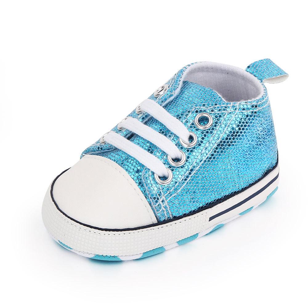 0-18M Fashion Newborn Baby Shoes Boy Girl Classical Sport Soft Sole First Walker Casual Sneakers White Baptism Shoes