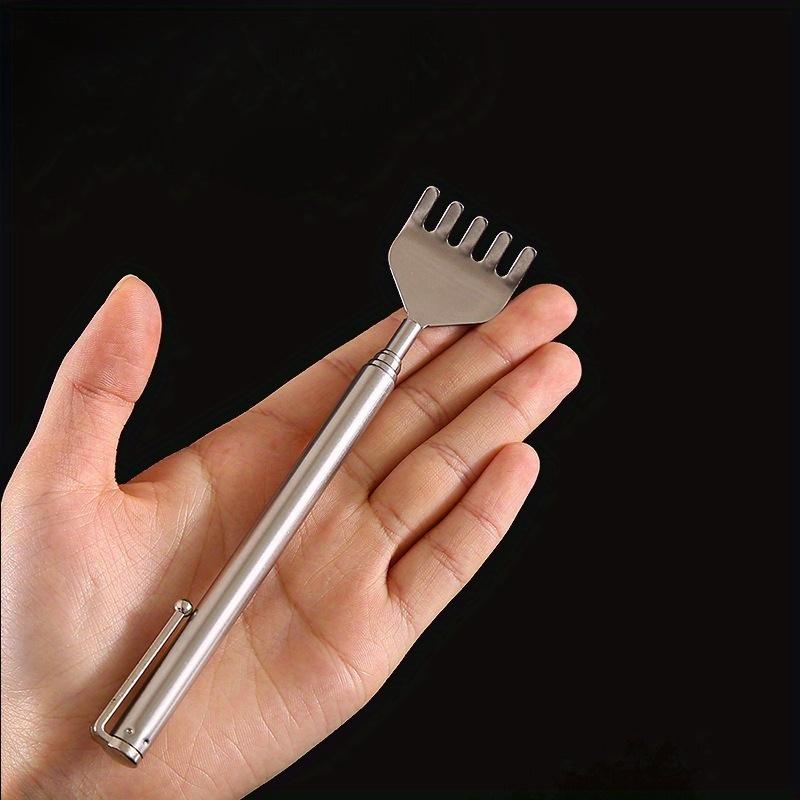 Stainless Steel Telescopic Back Scratcher Extendable Itchy Relief for Men Women Portable Silvery Gifts for Mothers