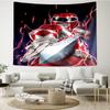 Mighty-Morphin Print Tapestry, Backdrop, Easy Setup, Ideal for Bedroom, Office & Living Room, with Aesthetic Wall Hanging Decor.