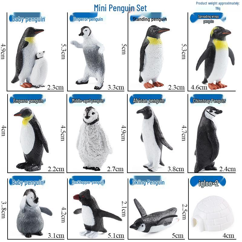 Mini Penguin Ice House Set: Adélie Penguin Polar Ornament