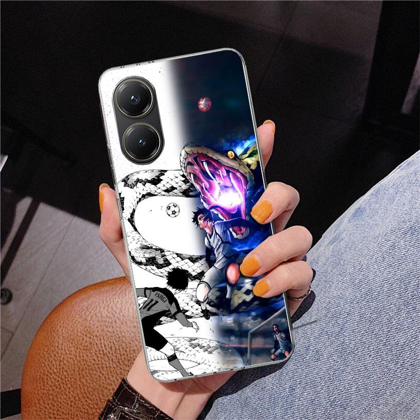 Blue Lock Football Anime Phone Case For Xiaomi Poco X7 X6 X5 Pro F7 Ultra Redmi 15C 15 13C 13 12C 12 10 10A 10C 9 9A 9C 9T Cover