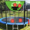 Trampoline Basketball Hoop Set Goal for Children Lightweight Backboard with 4 Mini Balls