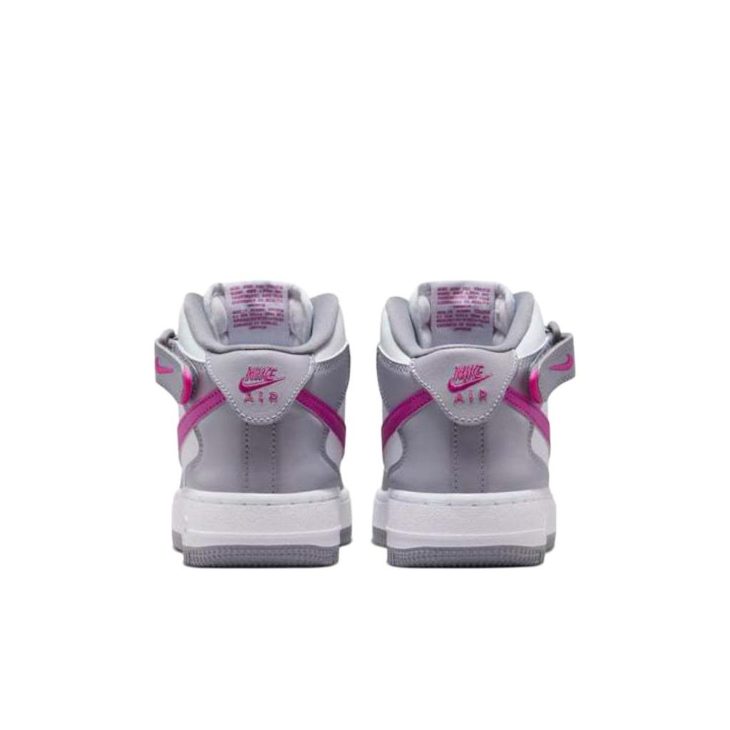 Nike Air Force 1 Mid Easy On Comfortable Versatile Durable Shock Absorption High Top Casual Shoes Kids Sneakers FN1193-003