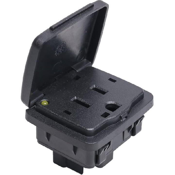 Center Console Power Outlet Socket Plug Compatible with 2011-2015 Ford Explorer 2010-2014 Ford F-150 2011-2016 Ford F-250 F-350 F-450 Super Duty 2010-2014