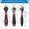 Universal Adjustable Multifunctional Ratchet Wrench, Dual-Direction, 6-22mm Metric Quick Wrench