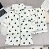 Cloud Cotton Gauze Pajamas Women's Summer Ins Love Short-sleeved Suit Simple Loungewear Can Be Worn Outside