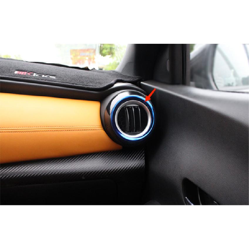 Front Side Air Outlet Ring Cover Trim For 2016- Nissan Kicks Steel Blue