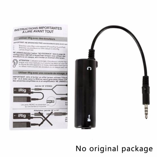 Professional Guitar Interface I-Rig Converter Replacement Guitar Audio Interface Guitar Electric Guitar Effects Adapter for iPhone for iPad