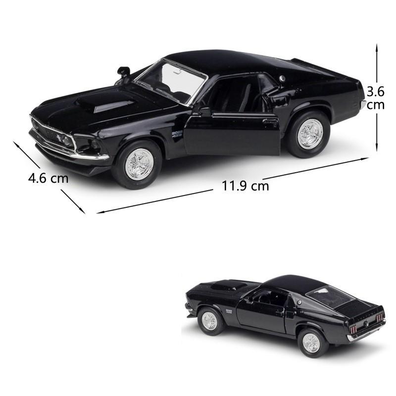 Alloy Car Model Ford Mustang With Inertia Control Design For Play And Display