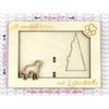 Labradoodle - Photo frame, engraved wooden frame, a lovely gadget for the dog lover by Art-Dog