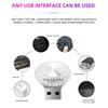 1x RGB Car USB Ambient Light Mini LED Decorative Atmosphere Lamps For Auto Interior Environment Light Computer Light Plug Play