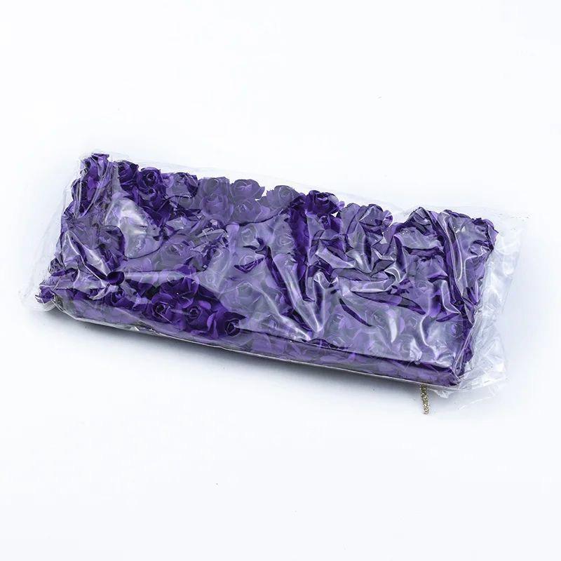 144pcs Artificial Paper Flower Simulation Rose Outdoor UV Protection Festival Christmas Garden Wreath Wedding Home Diy Candy Box