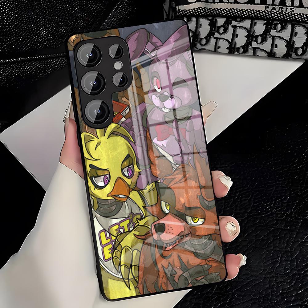 Fnaf Five-nights-At-Freddy Mobilskal För Samsung A25 A13 A33 5G A54 A36 A35 A56 A52 A14 Stötsäkert Glasfodral