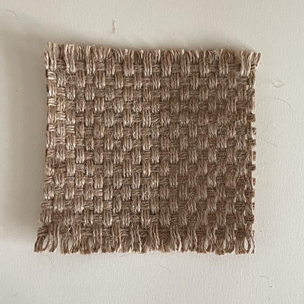 Retro linnen onderzetters, grof geweven linnen onderzetters, aromatherapie kaarsenhouders, sieradenplaatsing, achtergrond opnamemateriaal