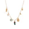 European & American Beach-Style Necklace: Butterfly Fish & Heart Cherry Pendant for Women