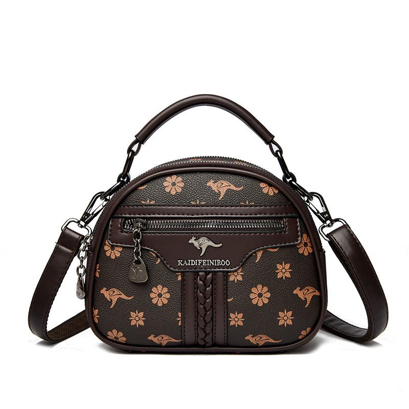 Textured Bag, Crossbody Bag, Multi-layered Women's Bag, Small Bag, Mom's Bag, Single-shoulder Bag