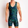 Mens Wrestling Suit One-piece Swimsuit Fitness Gym Workout Clothes Lightweight Breathable Weightlifting Training