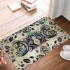 Triple Moon Goddess Doormat Mat Anti-Slip Pentagram Pagan Wiccan Kitchen Bath Balcony Rug Carpet 40*60cm