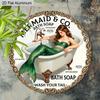 2D Flat aluminum Bathroom decor Metal signs Bathroom wall art, Vintage bathroom artwork, Rustic farmhouse wall decor, Waterproof wall art for