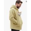 Winter Teddy Fleece Pet Pocket Hoodie Unisex Loose Thick Warm Coat Cats
