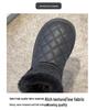 2025 Winter Kids' Mid-Calf Snow Boots: Thick Warm Velvet, Short Style for Girls and Boys
