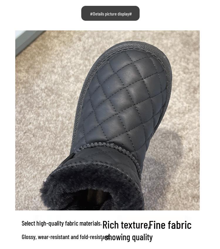 2025 Winter Kids' Mid-Calf Snow Boots: Thick Warm Velvet, Short Style for Girls and Boys