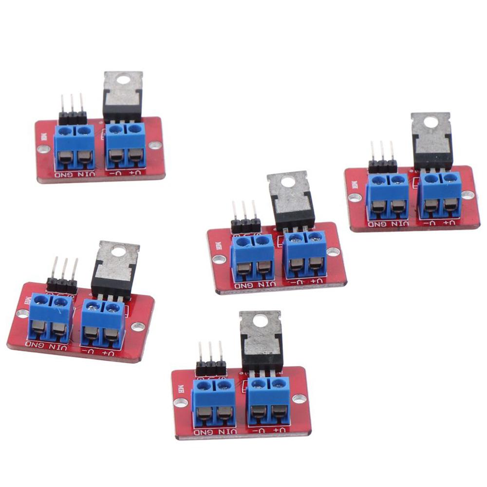 5pcs IRF520 MOSFET red Microcontroller irf520 mosfet Button Drive for Arduino  MCU  ARM Arduino