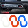 Professional 2Pcs Trailer Tow Hooks Covers Tow Hook Sleeve Silicone Receiver Covers for Dodge RAM 1500 2019-2024 Part Accessory