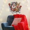 Broken Wall Santa Claus and Elk Living Room Entrance Hall Home Festival Beautification Wall Stickers